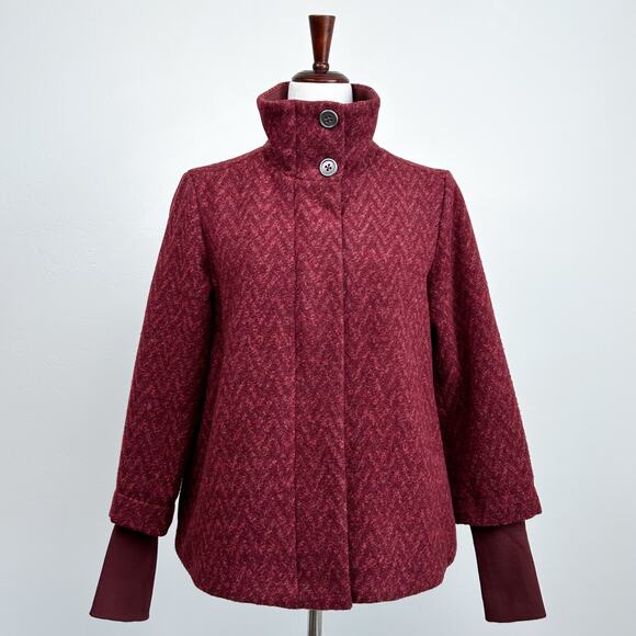 Prana Wool Zip Front Rib Knit Cuff Lily Jacket NWT - Picture 1 of 11